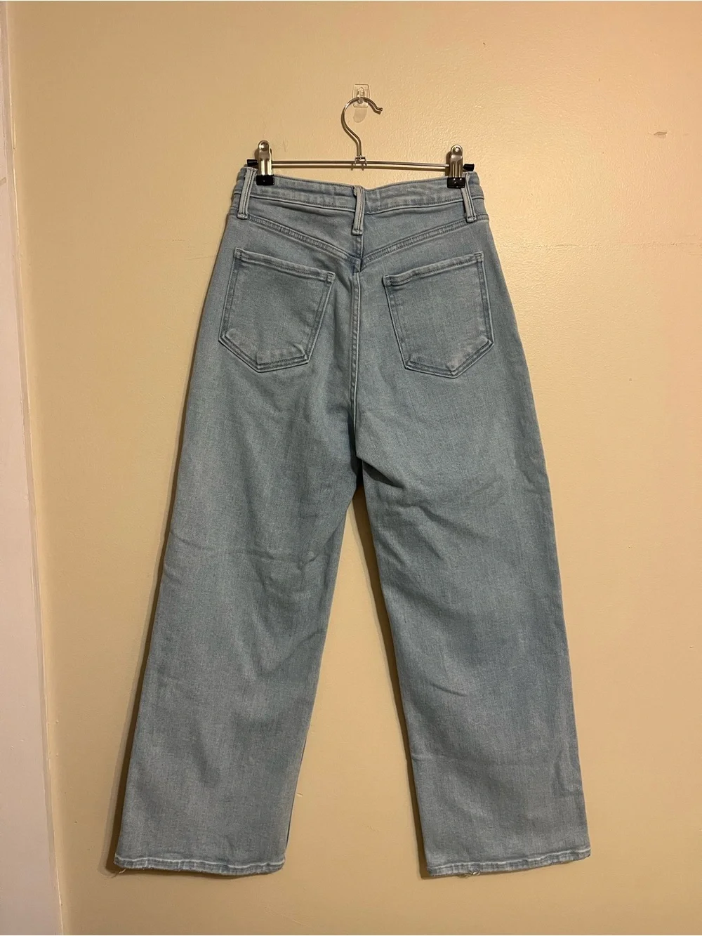 The Patch Pocket Wide Leg High Waist Light Denim (Sold out online!) - Picture 5 of 7